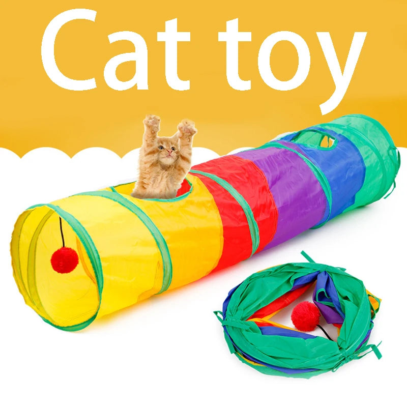 Collapsible Cat Play Tunnel for Indoor Cats