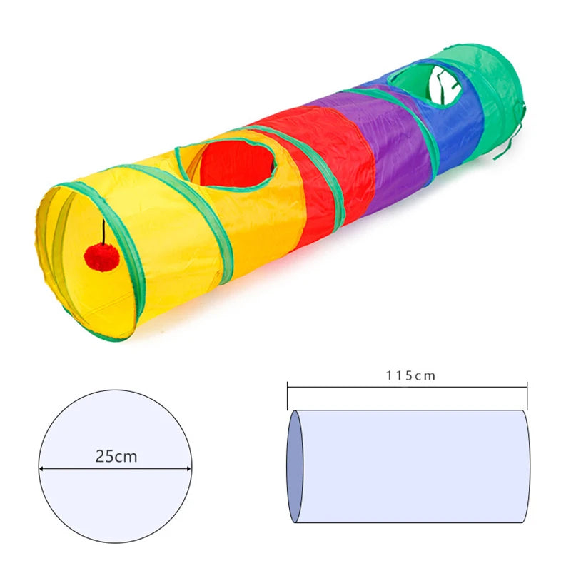 Collapsible Cat Play Tunnel for Indoor Cats